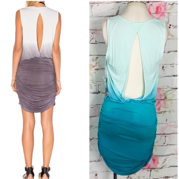 Young fabulous & broke Stacey turquoise ombré dres - Picture 2 of 8